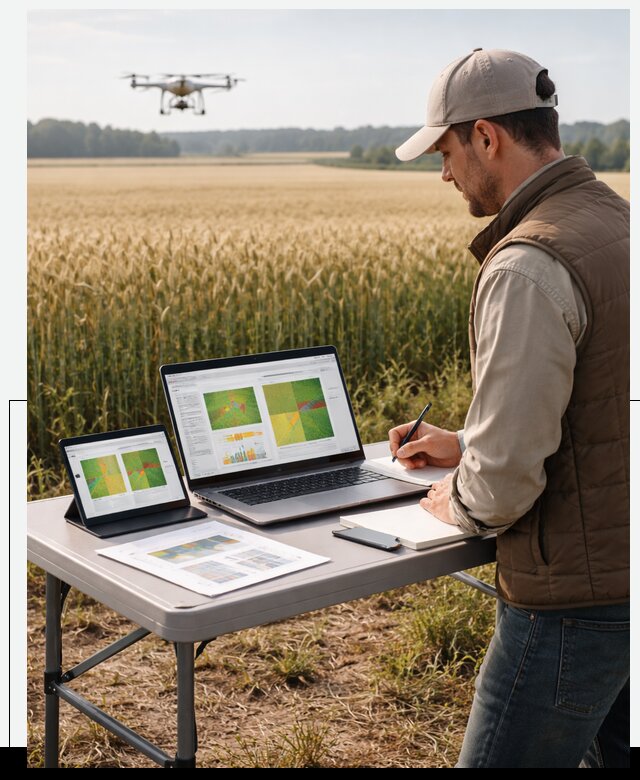 Система AI прогнозирования урожайности для точных агрономий в Малгобеке