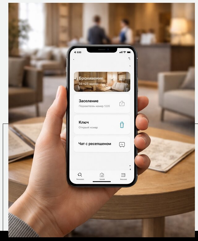 Мобильное приложение для гостей отеля в Малгобеке, управление сервисом